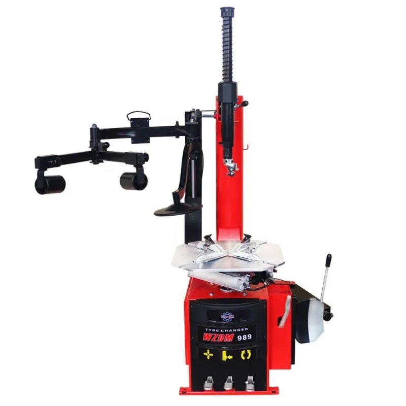 WZDM T-989 Semi Automatic Tyre Changing Machine And Balancer Combo For Car Auxiliary Arm Manual Tire Changer