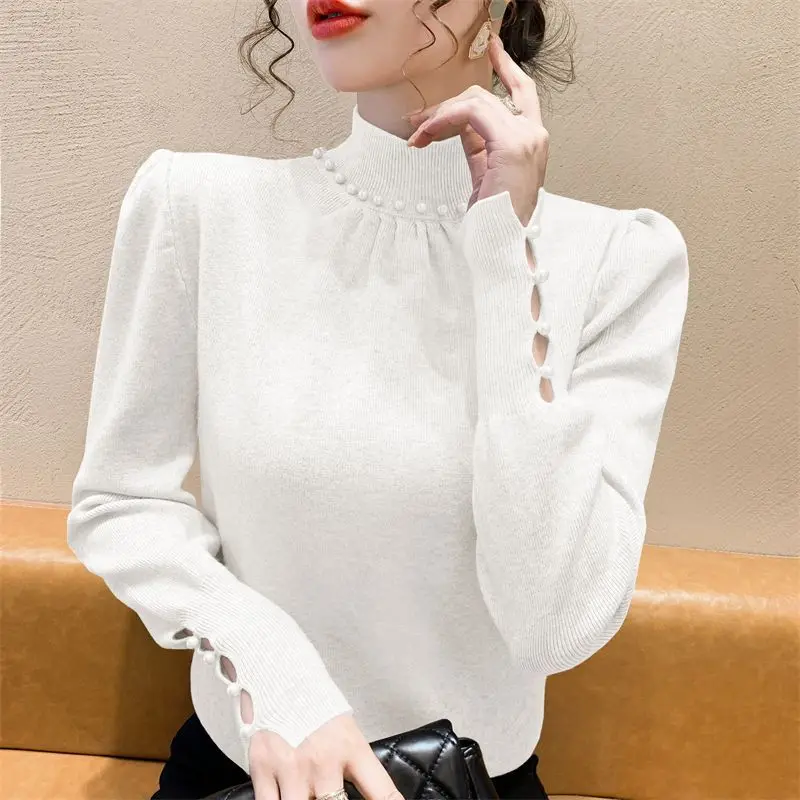 

Half-turtleneck Sweater for Women 2025 New Autumn Winter Long-sleeved Tops and Stylish Bottoming Shirts