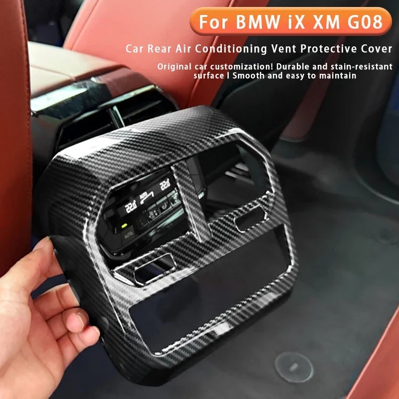 

For BMW iX XM G08 2022-2025 Rear Air Outlet Frame Car Rear Air Conditioning Vent Protective Cover Car Interior Accessorie