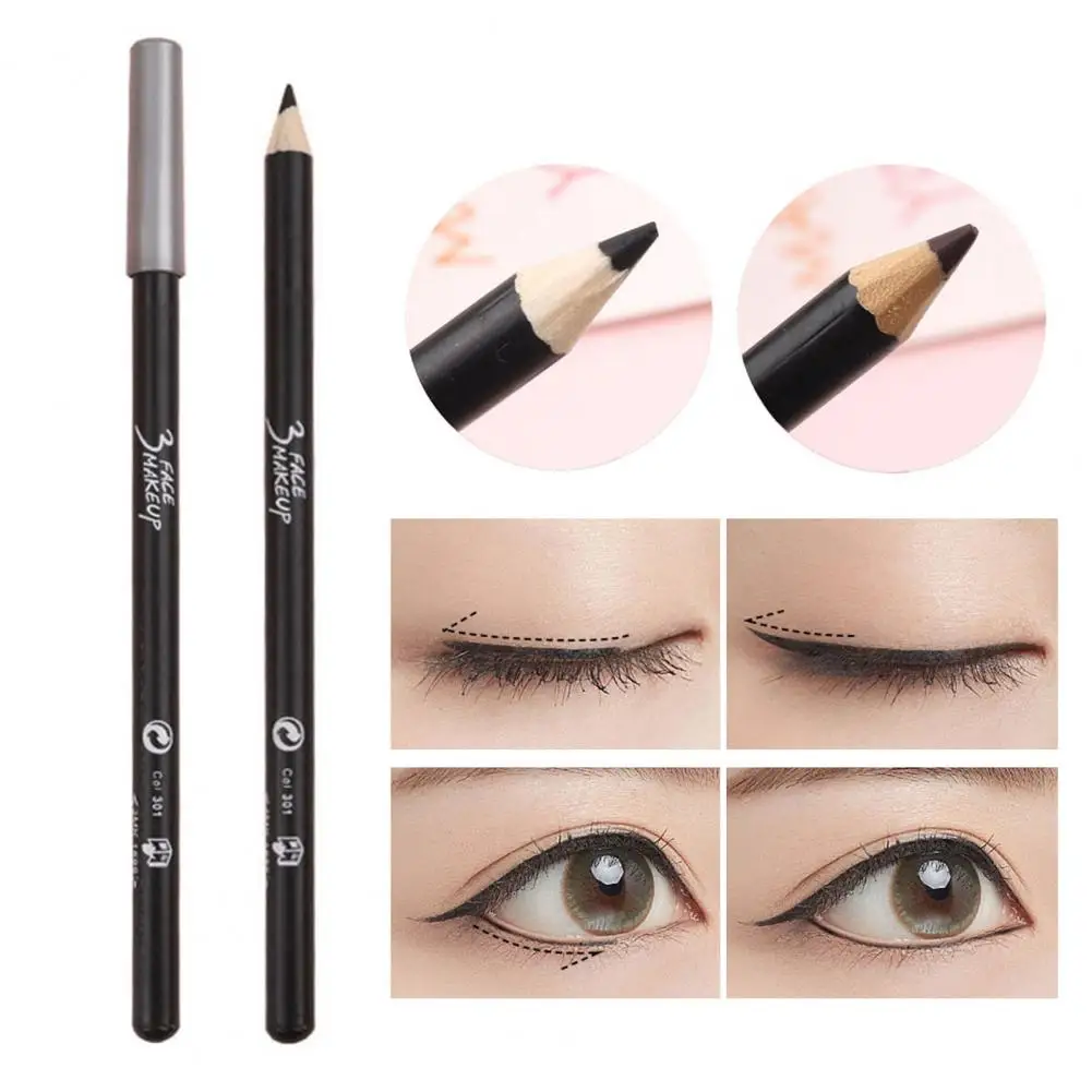 Profissional portátil Eye Liner Lápis, maquiagem, textura delicada, delineador cosmético, lápis de sobrancelha