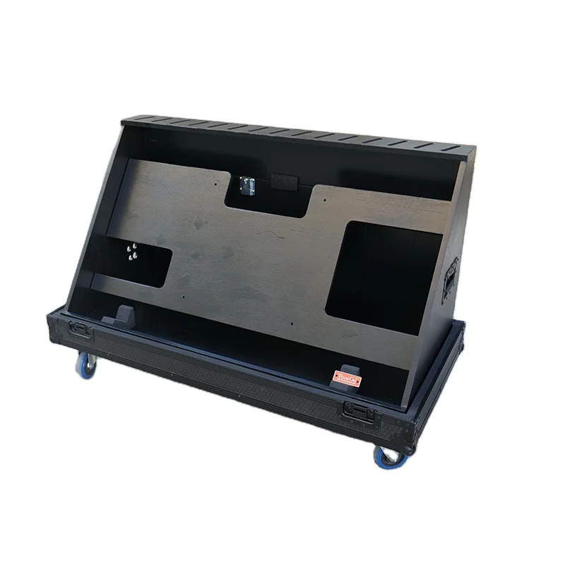 Waterproof Aluminum 55'' Confidence Monitor Carrying Black Flight Case