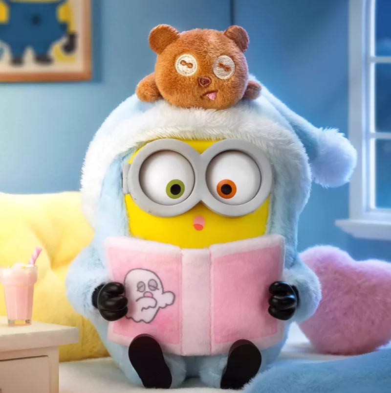 52toys Bob et Tim Minion – Porte-clés en vinyle, boîte mystère, breloque de sac mignonne, pendentif en peluche doux, objet de collection, cadeau surprise du Nouvel An