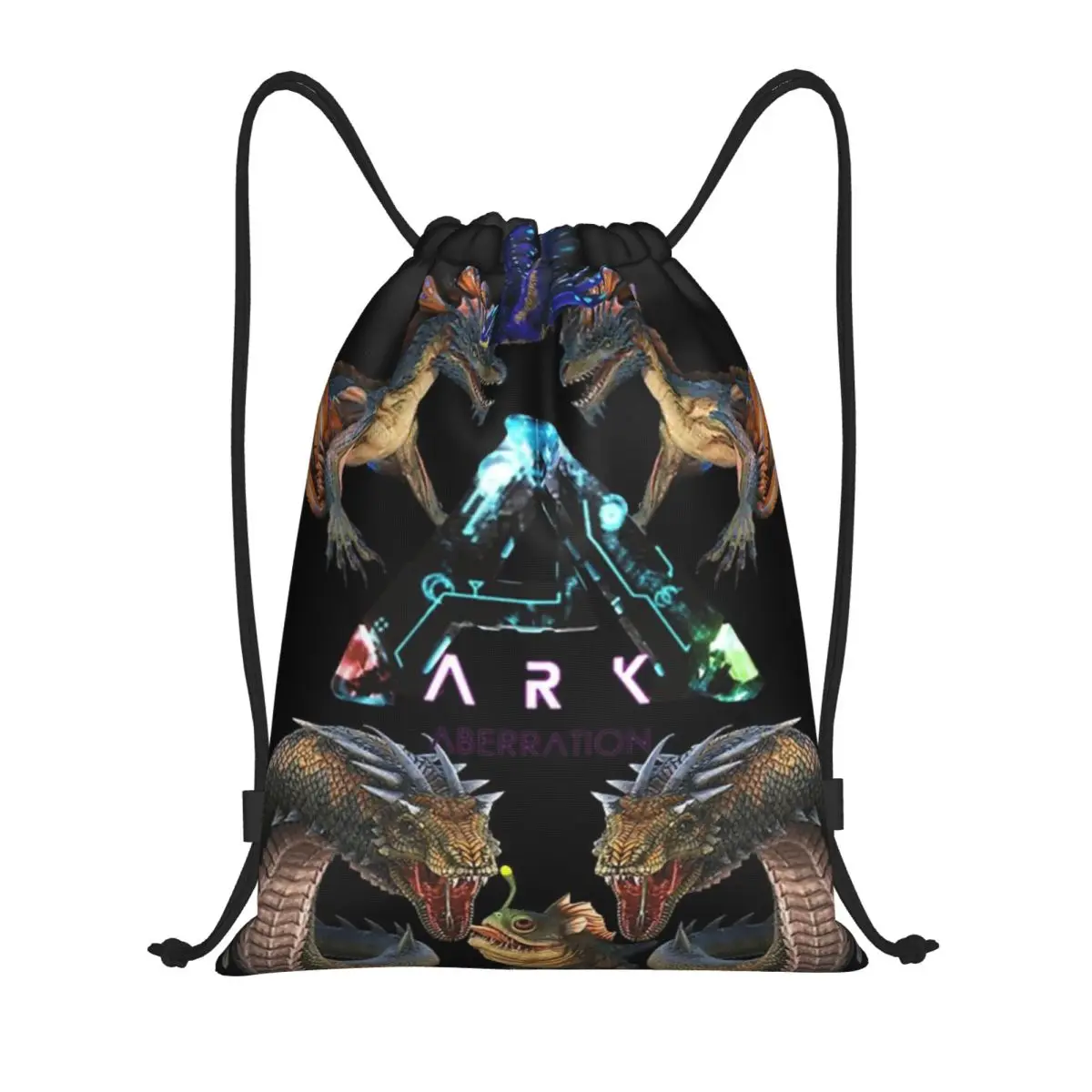 

Ark Survival Evolved Aberration Drawstring Back Pack Bag Travel Storage Package Teenagers Beach Tote Bag School Sport Shoe Bag