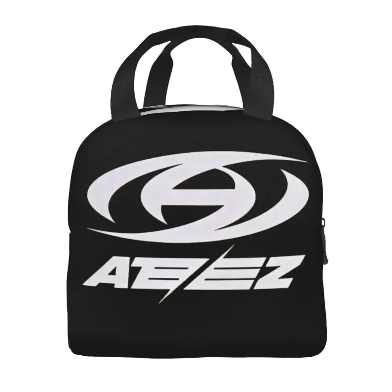 Kpop ATEEZs Logo Insulated Lunch Bags for Women A TEEnager Zs Resuable Cooler Thermal Food Lunch Box Work School Travel