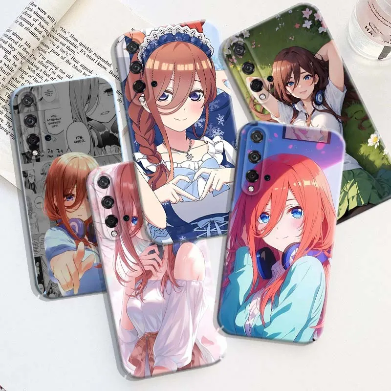 Capa Dura para Celular Anime Miku Nakano For Honor Play Magic 8 7 6 X9d X9c X9 X8b X8A X8 500 200 X50 X60 Lite GT Pro