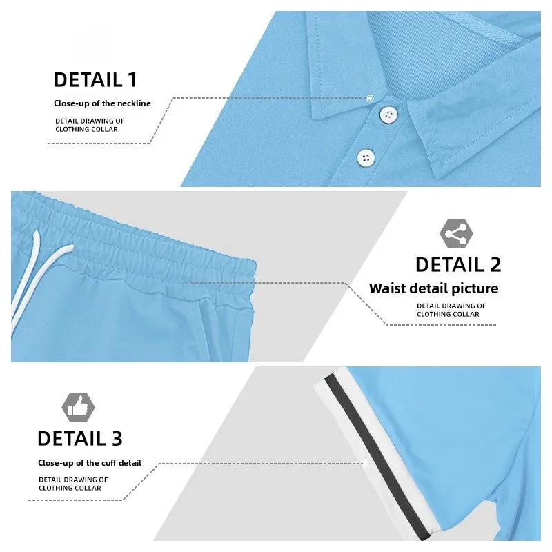 

Summer Casual Pearl Cotton ort Sve Collared Men's Set Artistic Large Size Comfortable Breathable ort Pants