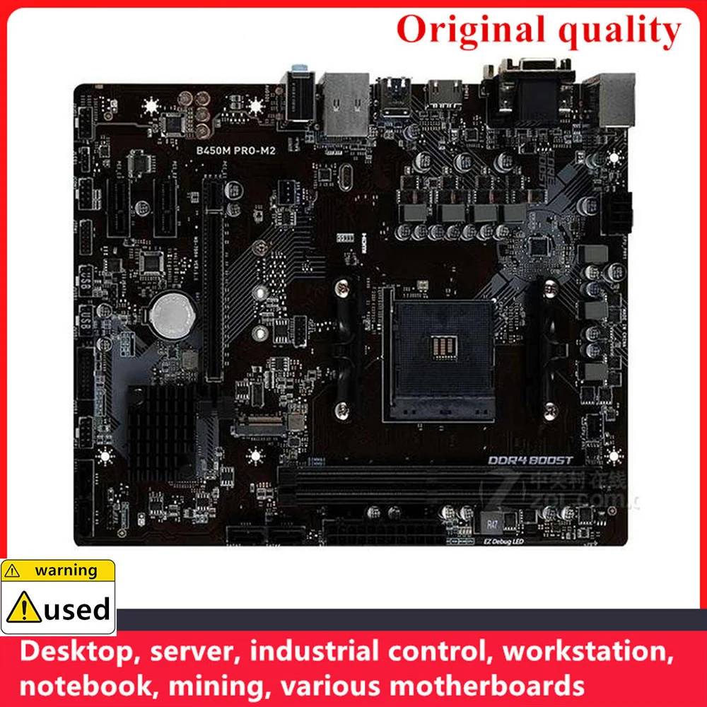 Soquete Mainboard do Desktop para AMD B450M PRO-M2, AM4 DDR4, 128GB, M,2 NVME, USB 3.0