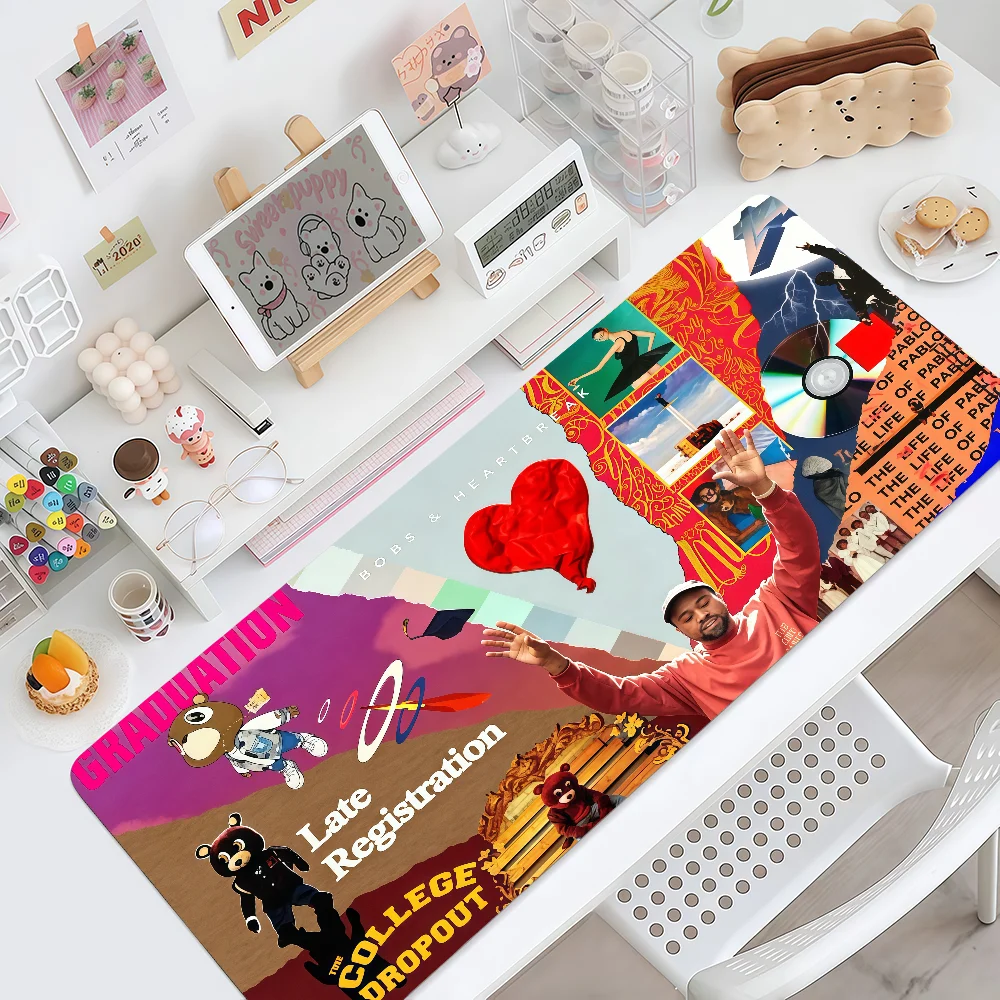 Mouse Pad MousePad Cool West K-Kanye Non-slip Lockedge Office Student Gaming Thickened Large Writing Pad Rapper Cushion