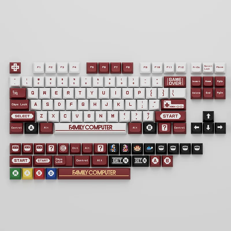 PBT material XDA height ball cap height sublimation red and white machine Ibrahimovic full set of general mechanical keyboard
