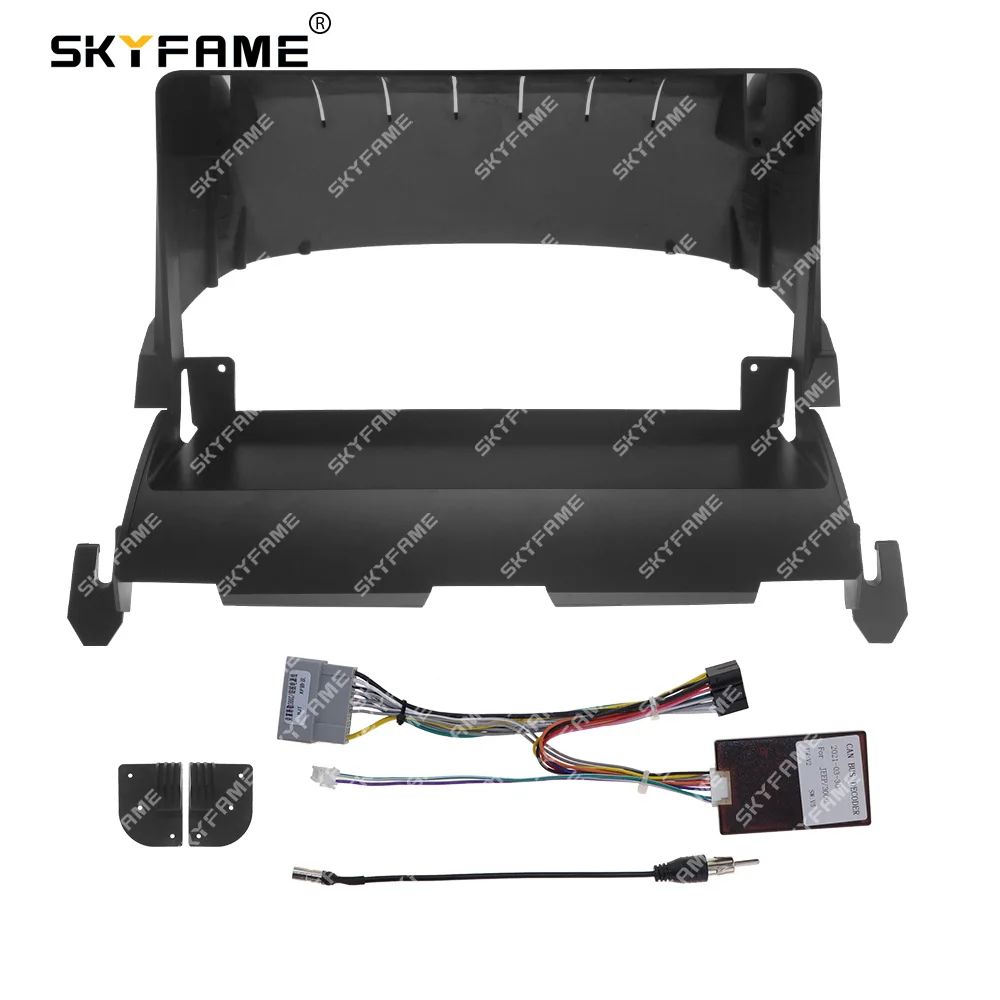 SKYFAME Car Frame Fascia Adapter Canbus Box Decoder Android Radio Dash Fitting Panel Kit For Dodge Journey
