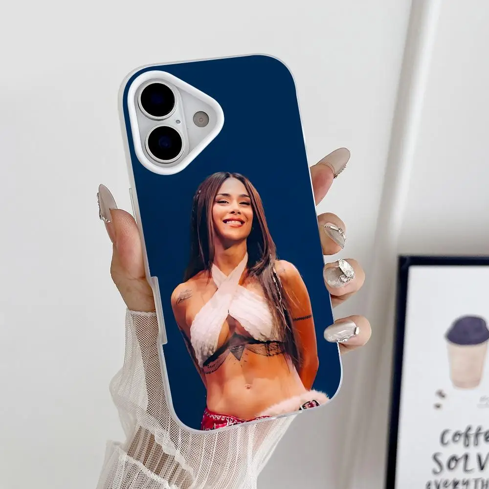 

Двухслойный белый чехол Greeicy Rendon Jelly для iPhone 17, 16, 15, 14, 13, 12, 11 Air Pro Max Plus, защитный