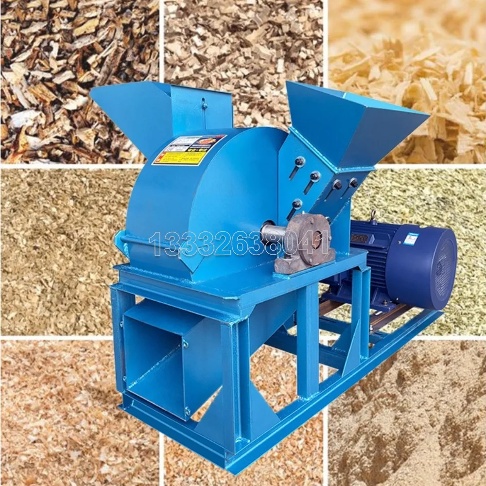 

Wood Chipper Electric Crusher,Mill Crusher,Movable Branch Shredder for Orchard,Forestry&Farm,Makes Chips Sawdust from Round Wood