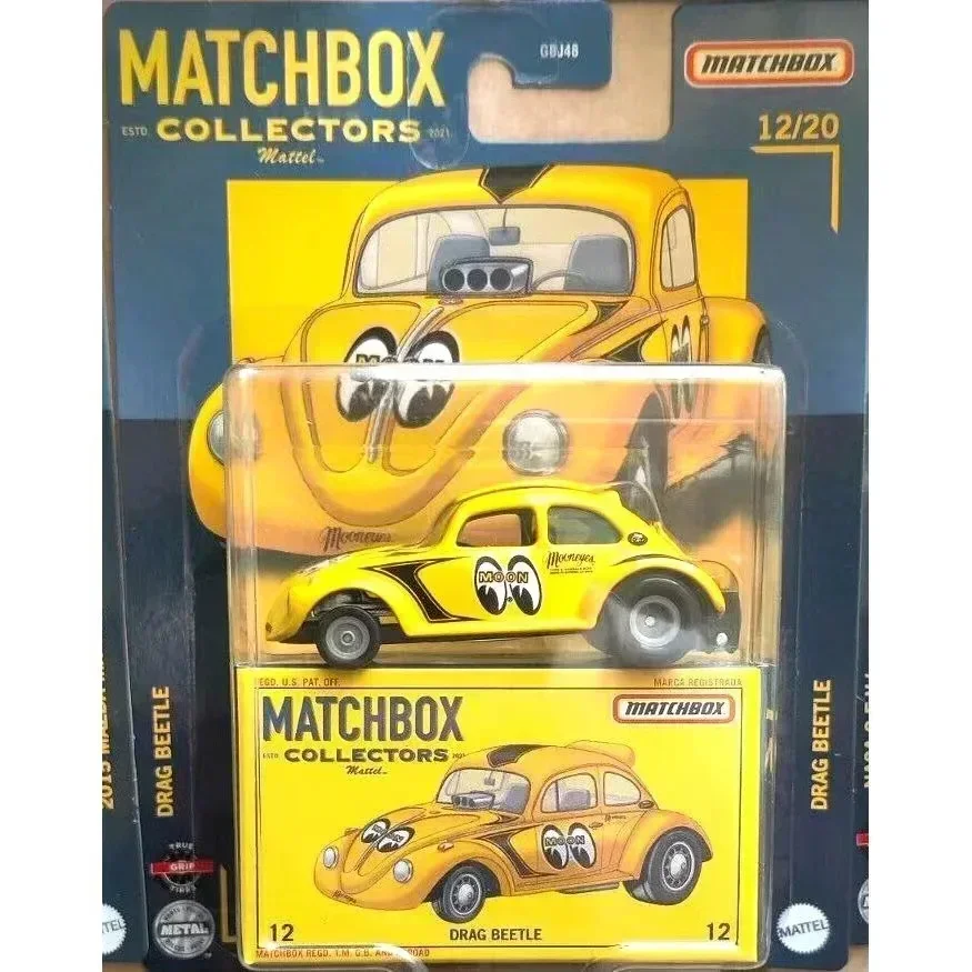 Original Matchbox Collectors Car Diecast 1:64 Voiture Drag Beetle Mazda MX-5 Plymouth Savoy Dodge Boys Toys for Children Gift