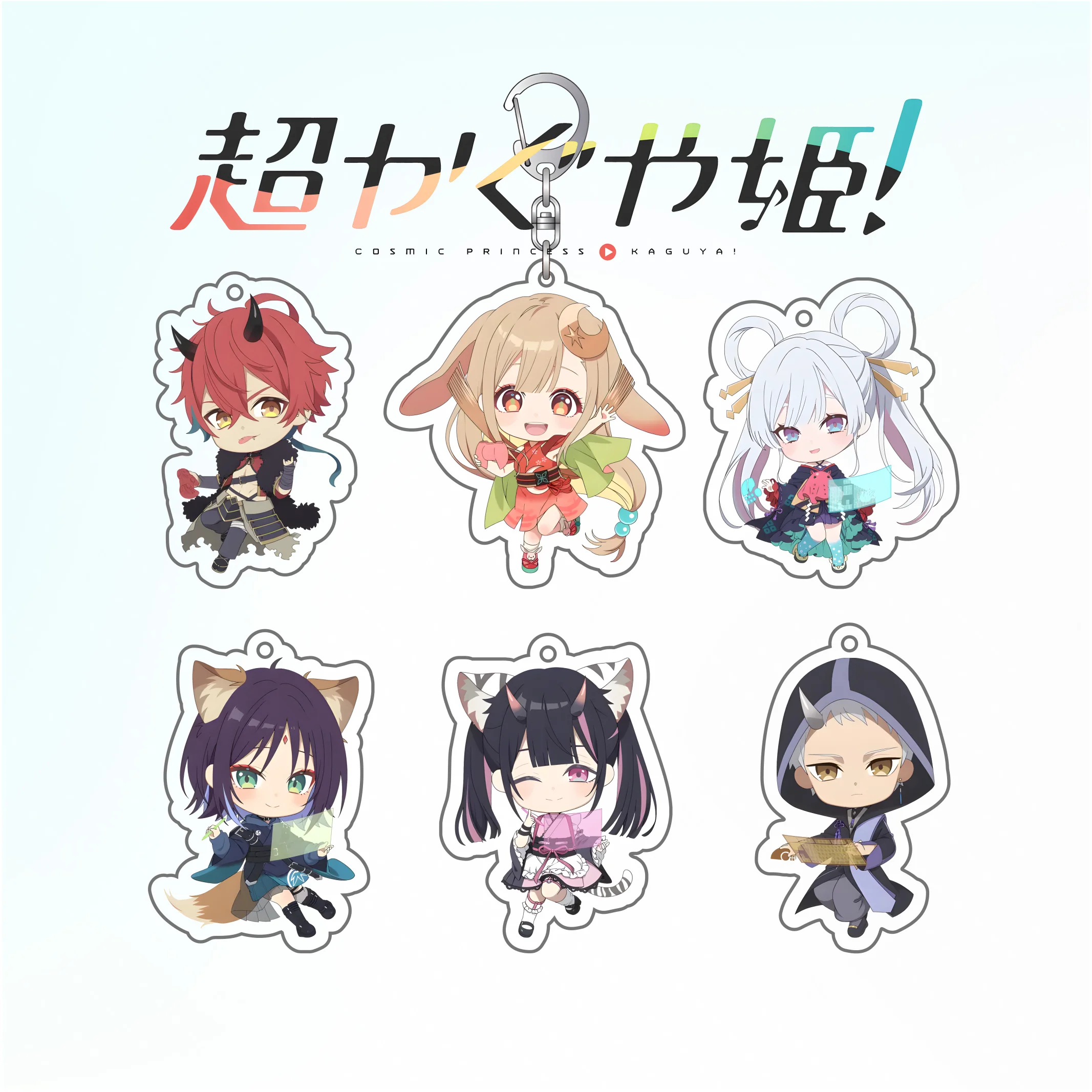 Nuevo Llavero de Acrílico Impreso por Ambos Lados de Alta Definición con Diseño de la Princesa Cósmica Kaguya! de Anime, con Kaguya/Iroha/Yachiyo, 6 cm