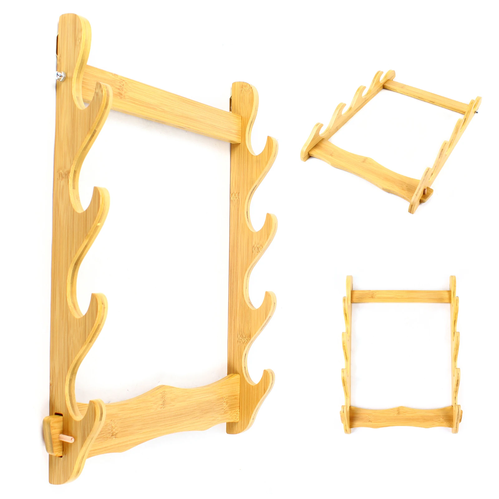 Wide Range of Application Beautiful and Concise Four-Layer Wall-Mounted Display Rack Display Stand, and Durable Spray Paint