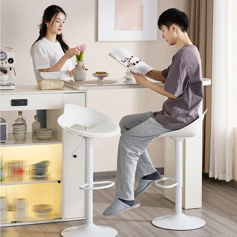 Light luxury rotating stool Front desk backrest High  Household   Lifting  Checkout page