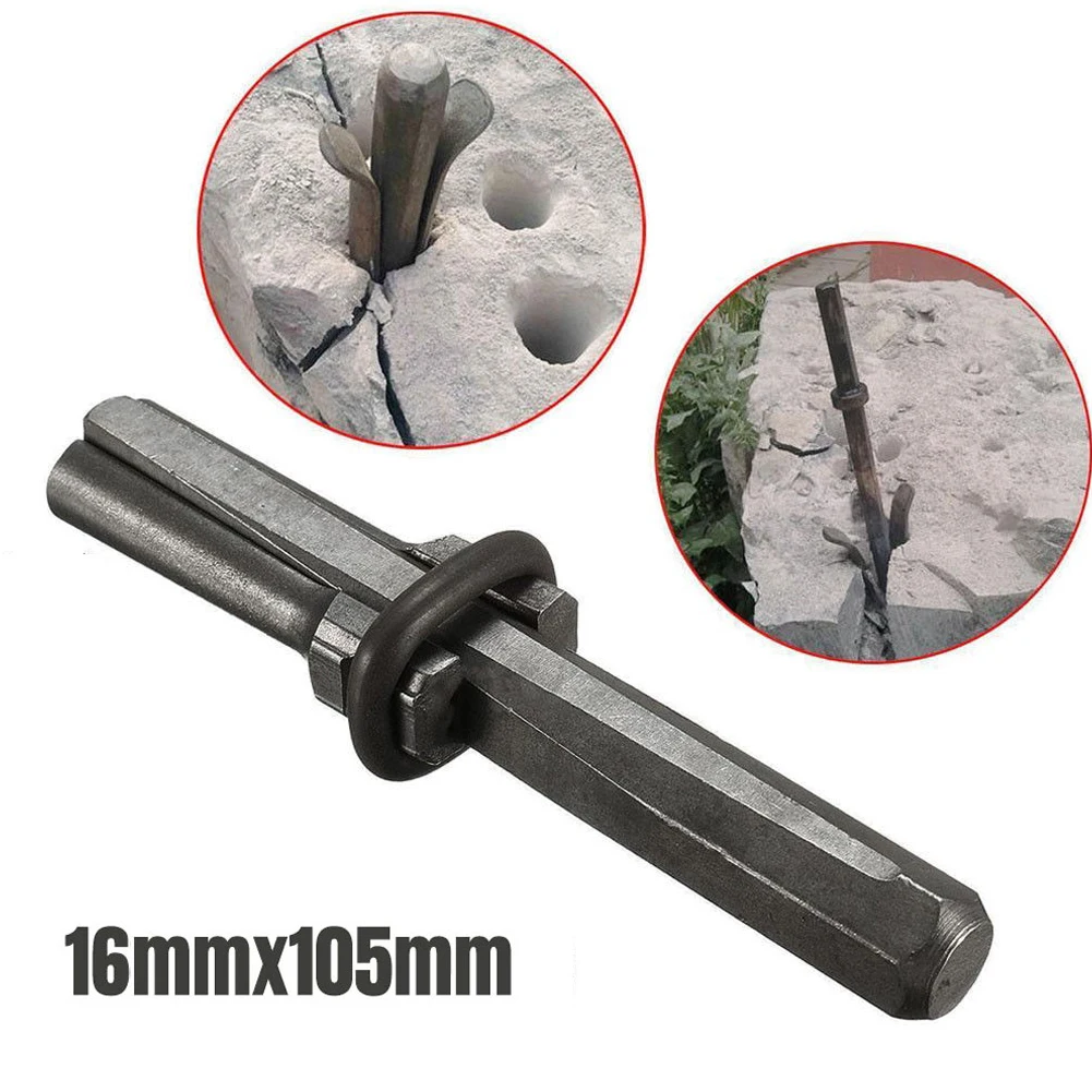 1pc Stone Splitter 105mm  Length 5/8 Inch Diameter Metal For Splitting The Hard Stone Rock Granite Concrete Hand Tools Accessory