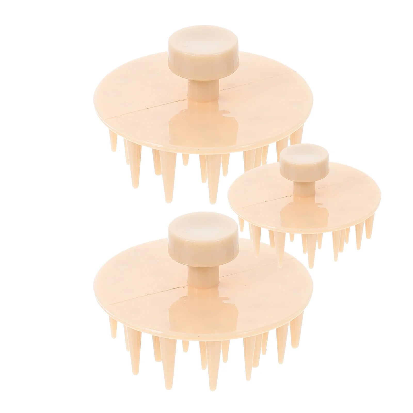 

2 Pcs Take Bath Scalp Massage Comb Miss Tool Bristle Silica Gel Hair Brush Shampoo