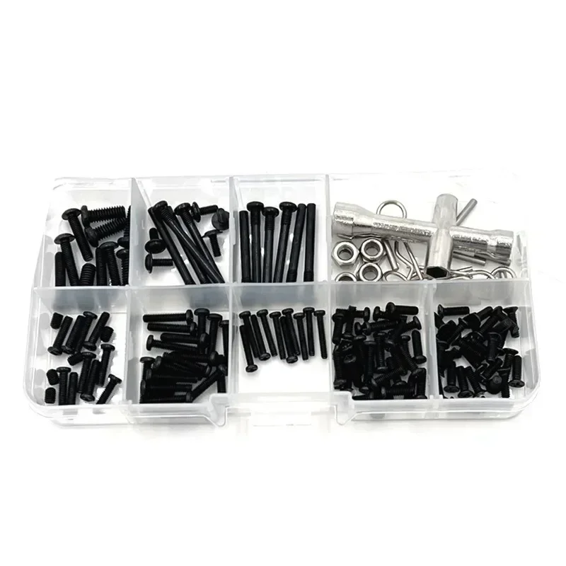 Suitable for Meijiaxin 14209 14210 RC Car Screw Tool Box, Maintenance, Modification of Special Multi-type Screws, Tire Wrenches