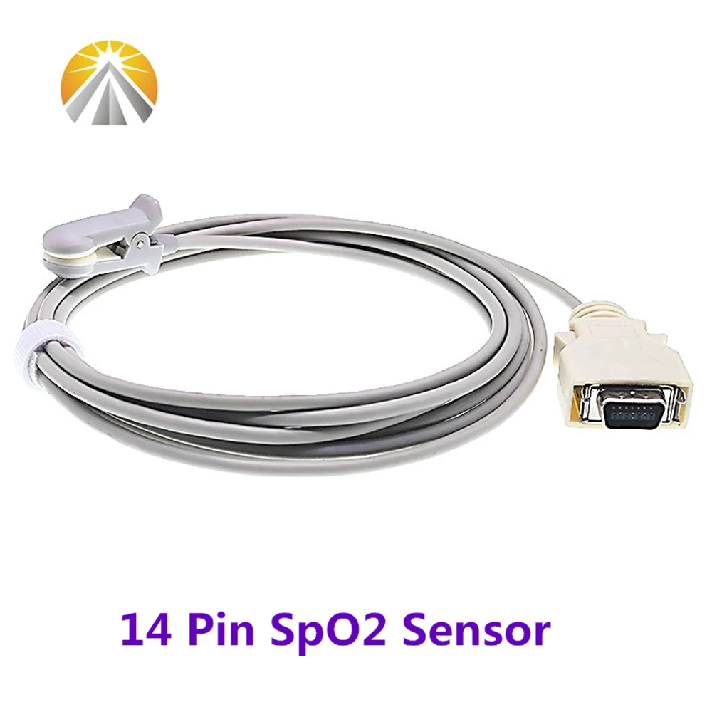 SpO2 الاستشعار 14 دبوس ل NE-LL-COR NPB-290 N390 N395 Nihon Kohden BSM-4104A Colin BP88 BP306 الكبار الطفل حديثي الولادة الطبيب البيطري الاستشعار