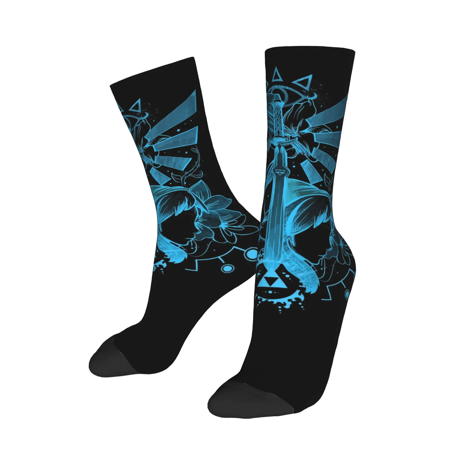 Autumn Winter Fashion Women Men Zeldas Legend Link Socks Non-slip Basketball Socks