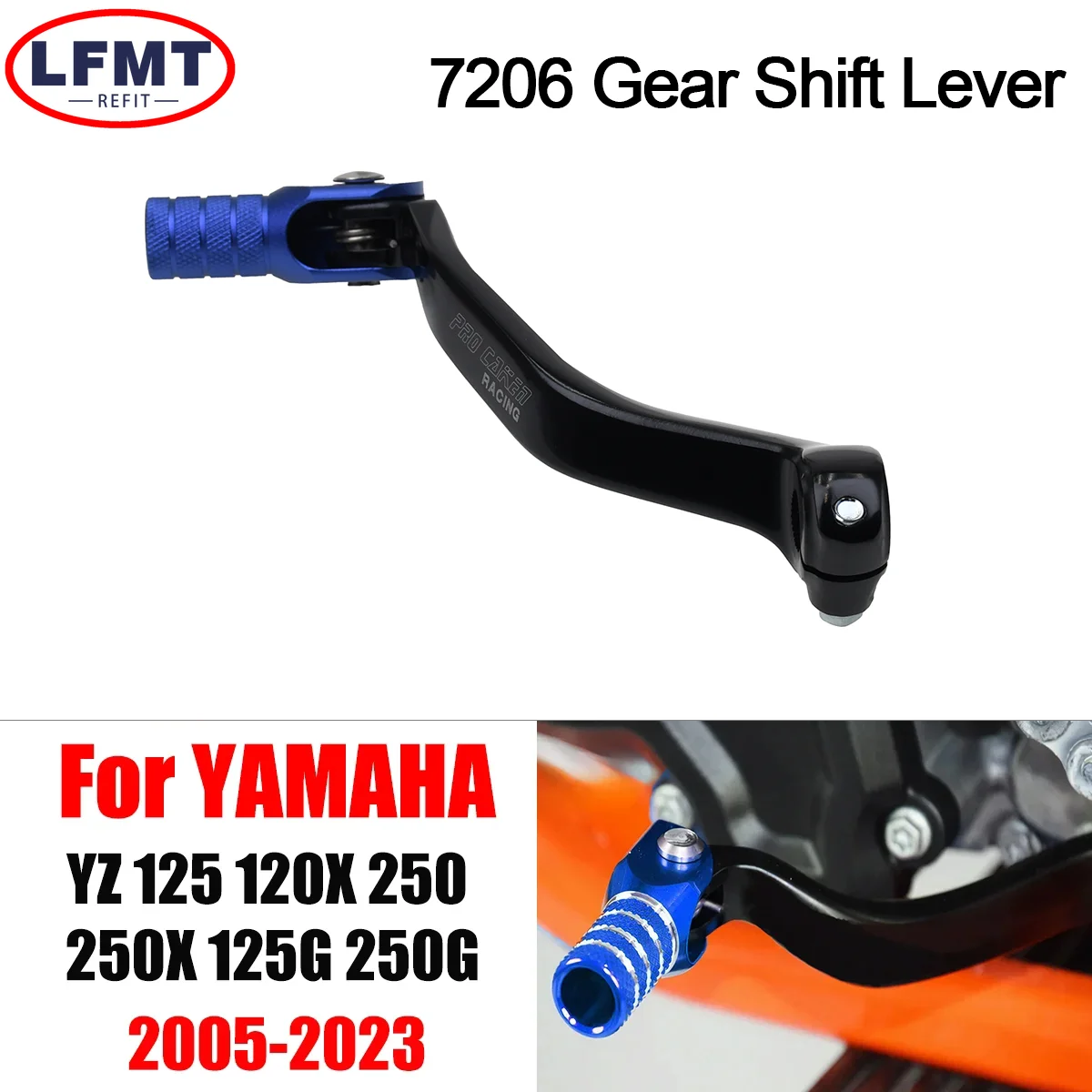 Motocross leva del cambio CNC di alta qualità per Yamaha FANTIC XX125 XX250 XE125 YZ125 120X 250 250X 125G 250G 2005-2022