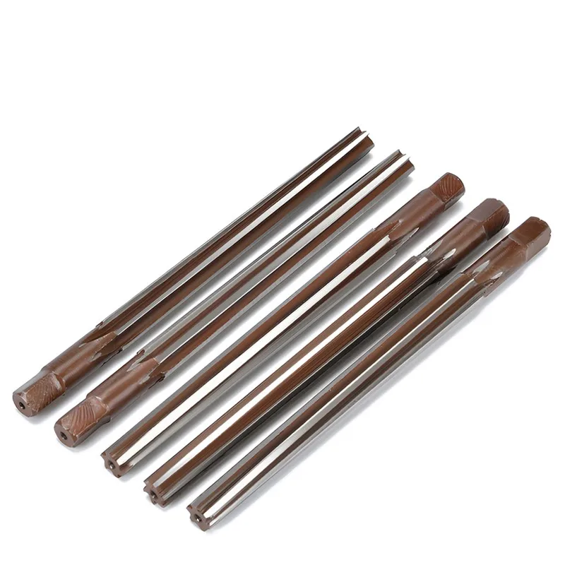 YIFINO 1: 50 Straight Groove Hand Reamer High Speed Steel Conical Pin Extended Reamers 3.0-16.0mm For Wood Aluminium Alloy