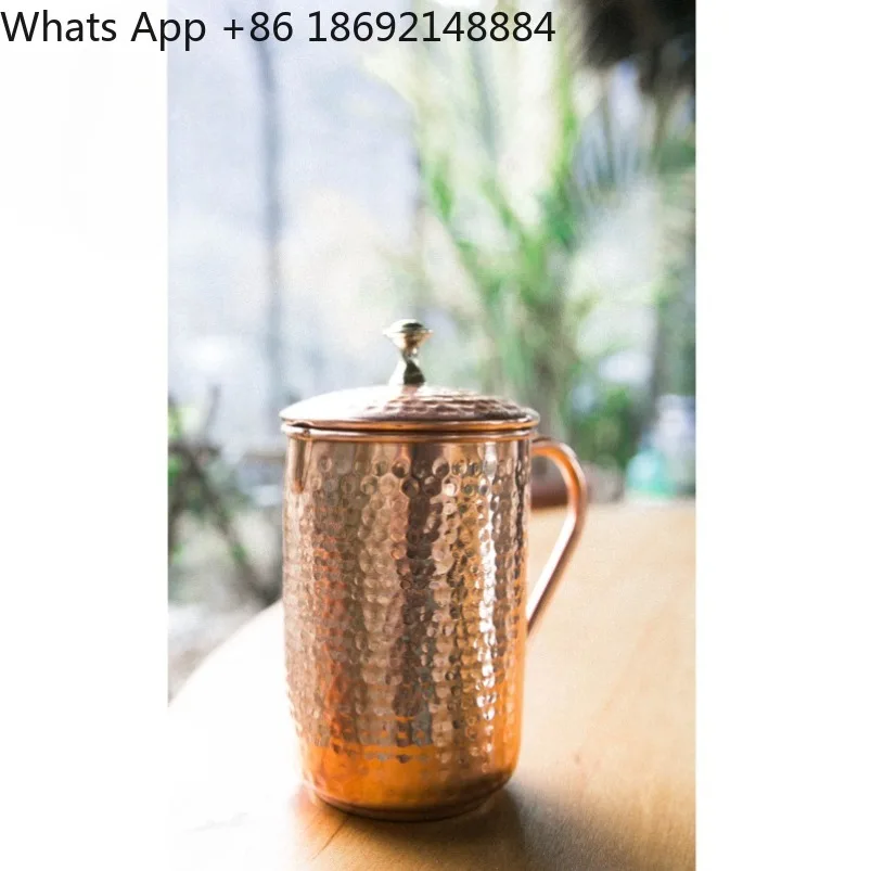 Hand-hammered concave-convex pattern copper pot cold kettle 1.5L