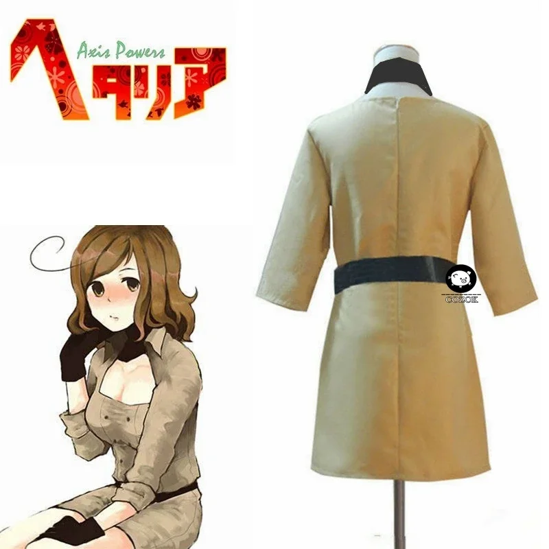 APH محور القوى جنوب إيطاليا رومانو عكس أنثى الجسم كوس الملابس تأثيري حلي مع قفازات #2