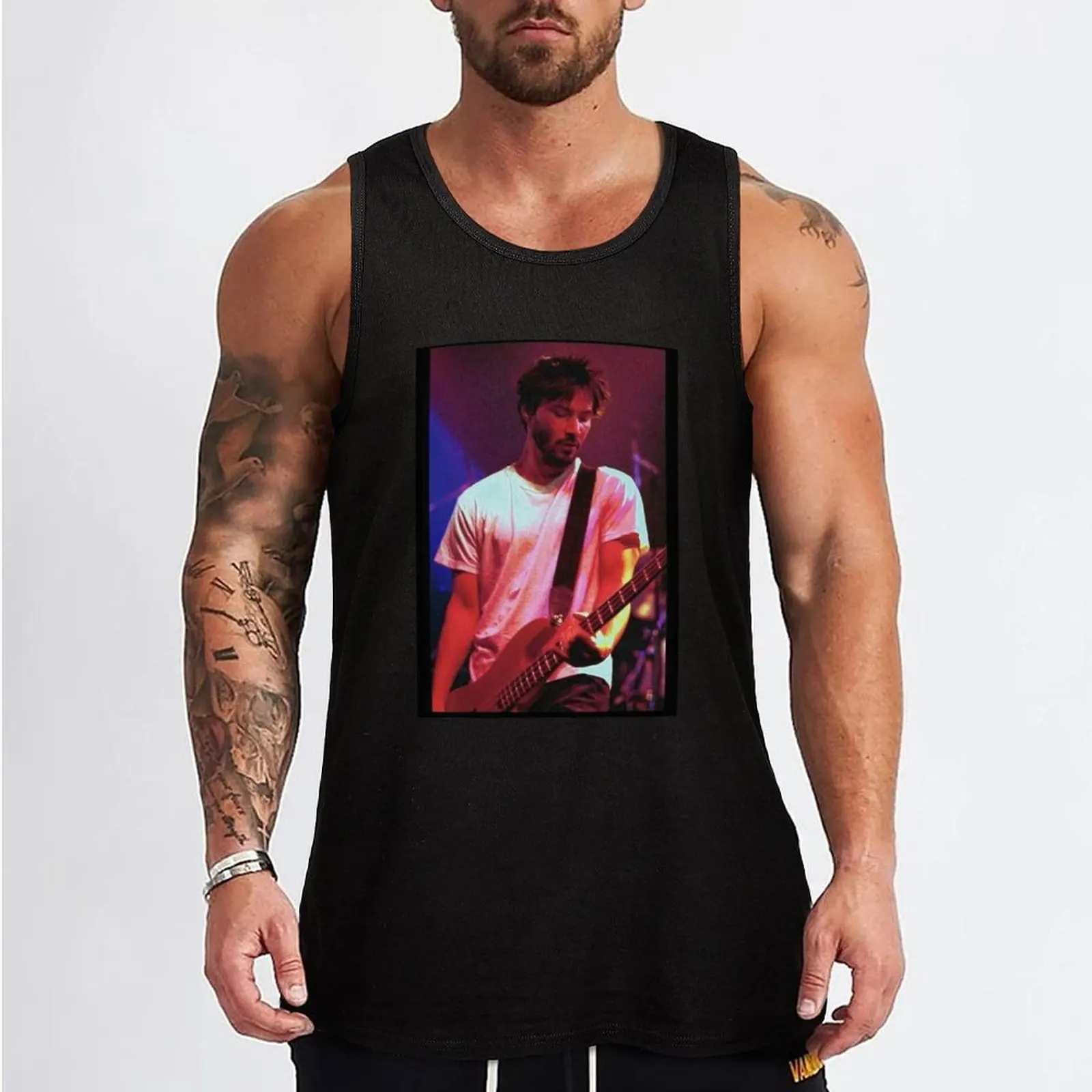 KEANU BASS Tank Top Bodybuilding clothing man gym t-shirts man