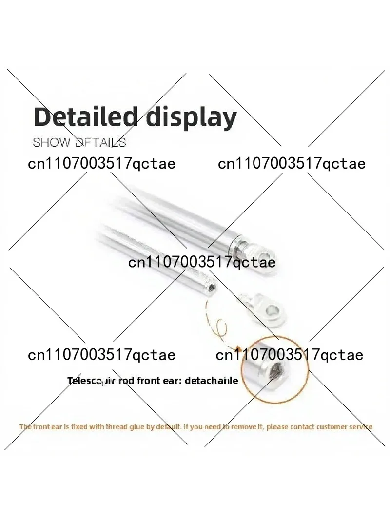 Mini Telescopic Rod Ultra Short High Speed Small Thrust Short Stroke DIY Model Making with Servo Connector