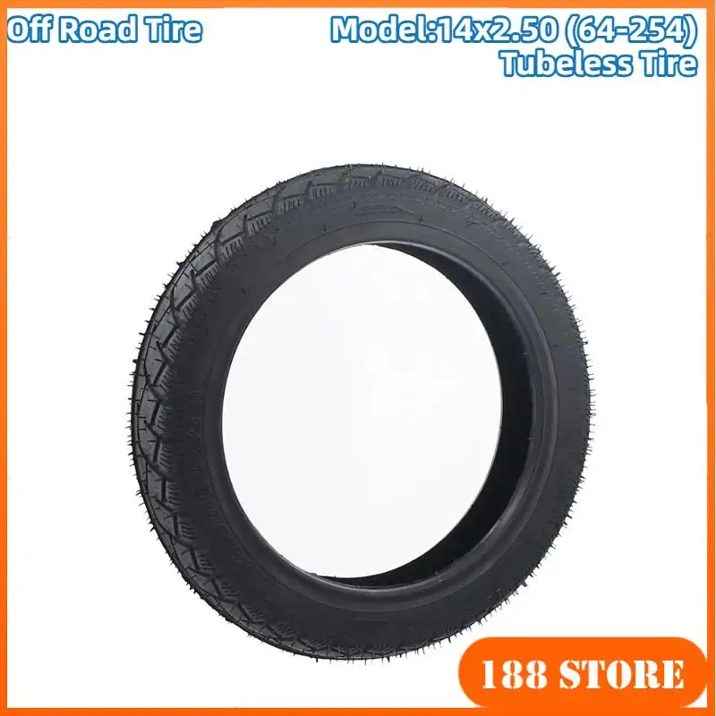 

Off Road Tires 14x2.50 (64-254) Tubeless Pneumatic Tire: Ideal For 14 Inch Scooter Wheels Tyre