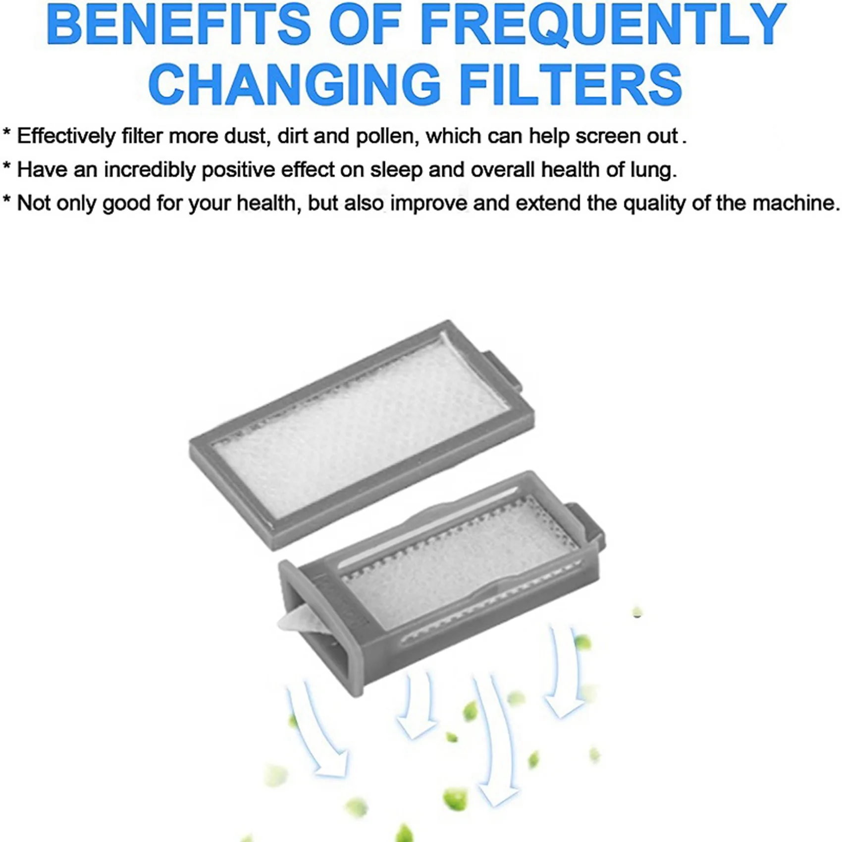 Benchmade Quality 10PCS CPAP-Filters For -Respironics Dreamstation 2 Reusable Pollen Filters Disposable Ultra-Fine Filter