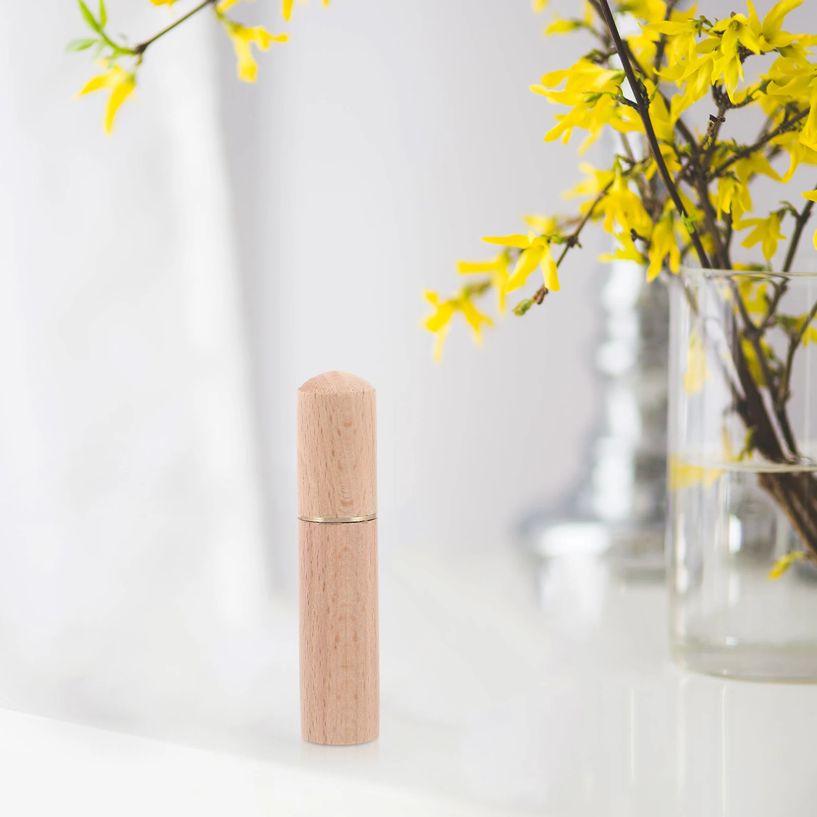 

2pcs Wooden Toothpick Canister Storage Container For Home Restaurant Kitchen Needle Thread Holder Small Items Organizer
