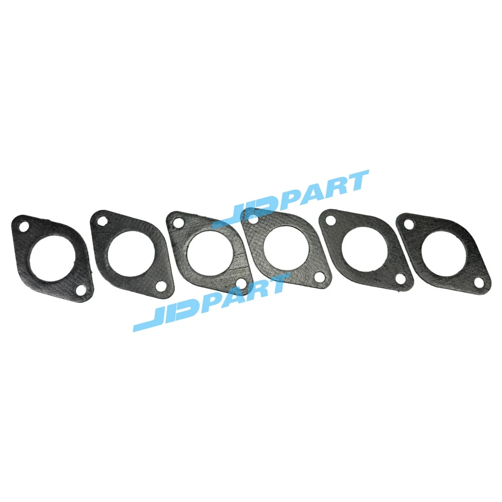 6PCS Exhaust Manifold Gasket 109-5313 For Caterpillar 345B C10 3406E Engine Part