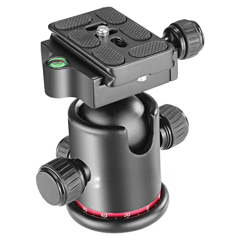 Spherical gimbal, SLR photography slide rail graduated ball head tripod universal damping 360 panoramic genus