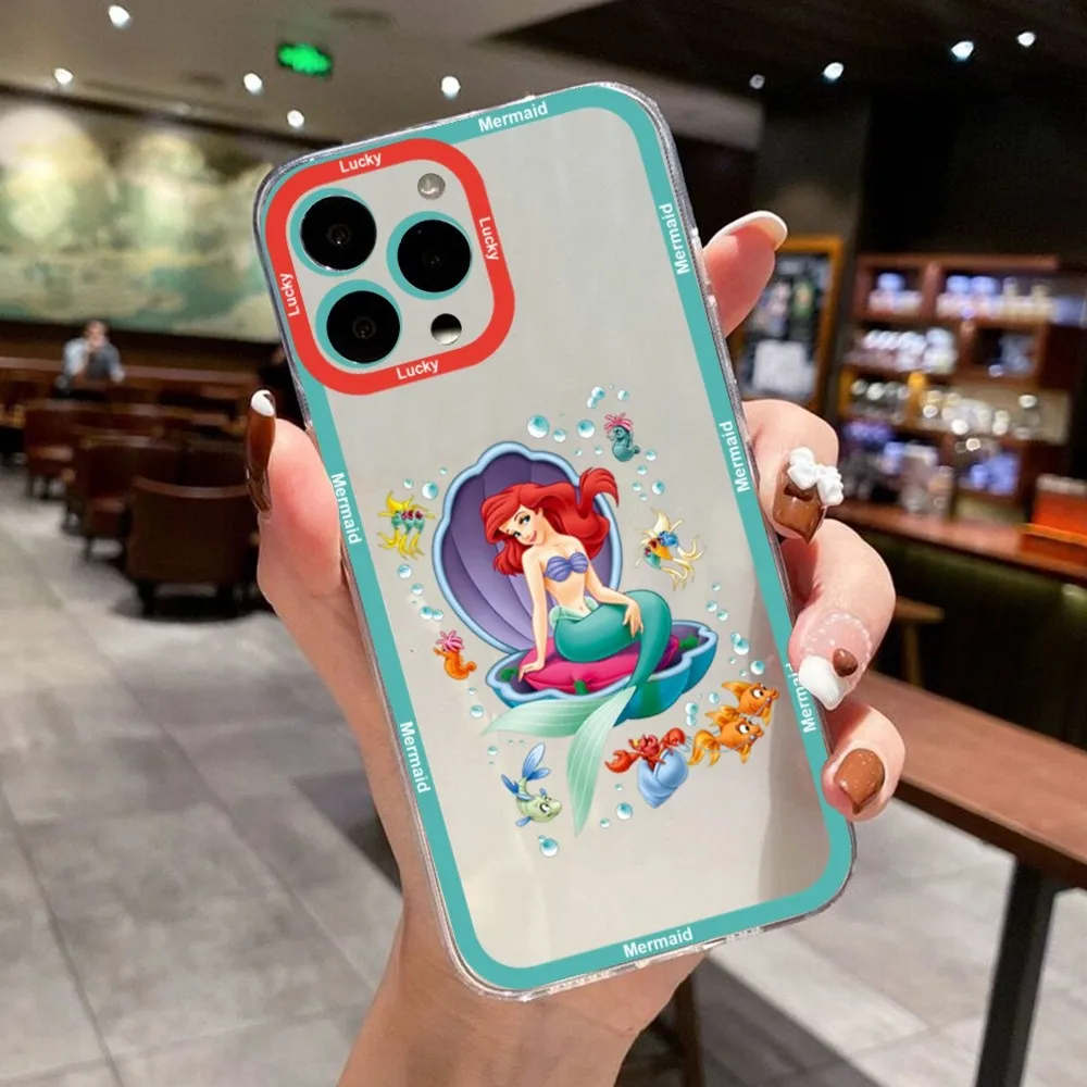 Cute Ariel The M-Mermaid Phone Case For IPhone 11,12,13,14,15,15 Pro,13 Promax,14 Plus,15 Mini,16,16plus,16promax