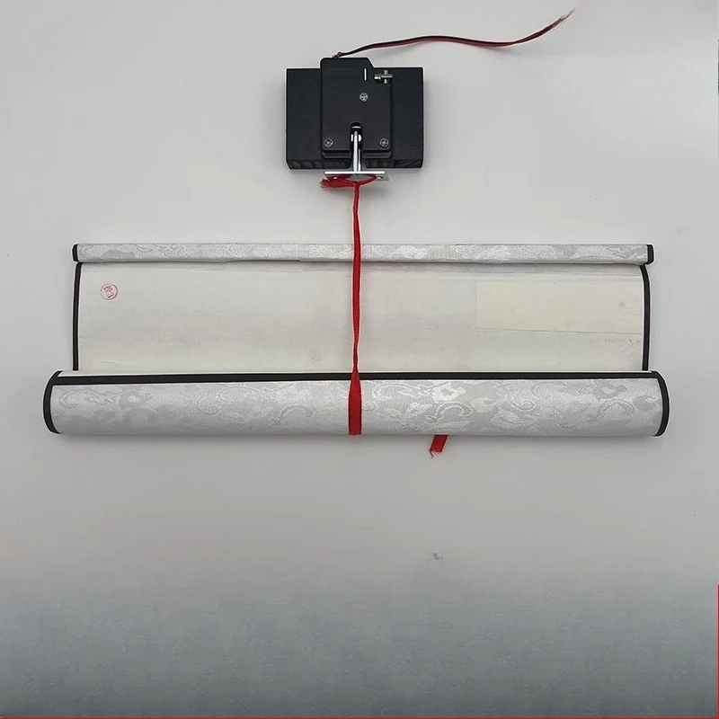 Prop mechanism Hanging picture Dropping mechanism Remote control picture scroll Open pennant banner scroll