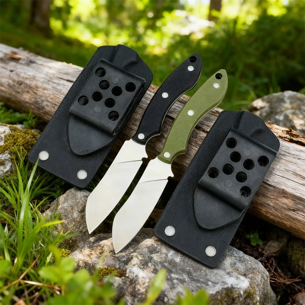 STOK التكتيكية سكين ثابت 8Cr13MoV شفرة فولاذية G10 مقبض الصيد في الهواء الطلق التخييم أداة متعددة مع غمد EDC أدوات #1