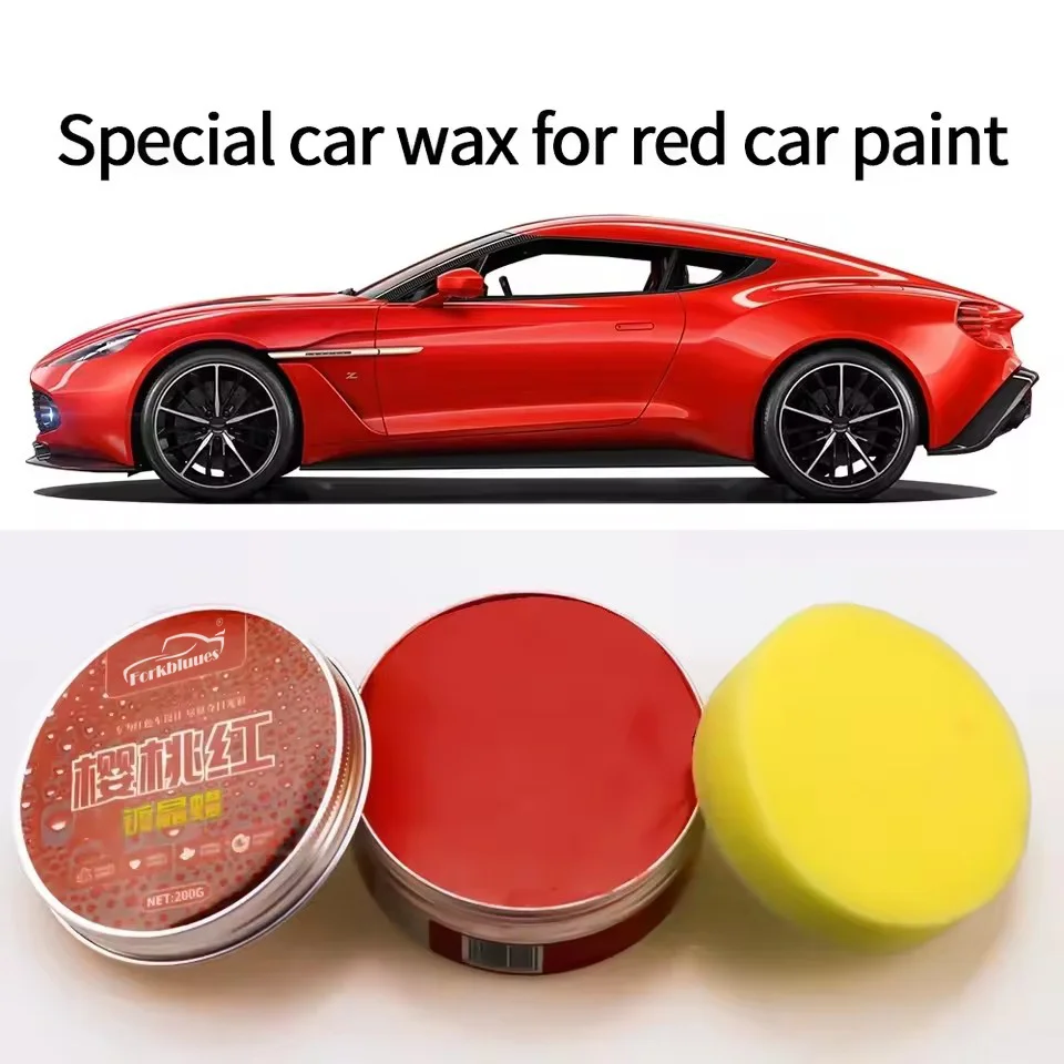 For Red Color Car Wax Crystal Plating Set Hard Auto Wax Paint Care Coating Tiny Scratch Repair Car Polisher with Sponge