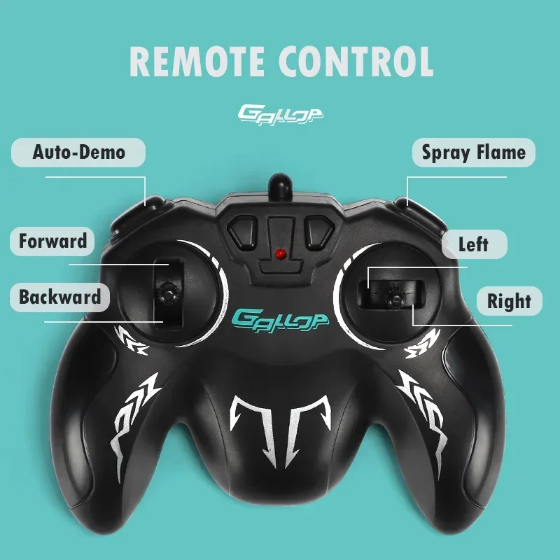 Rc Car 2.4G Spray Electric Drift Children's Off-road Toy Car 0ff-road Boy High-speed Music Light Racing Toy