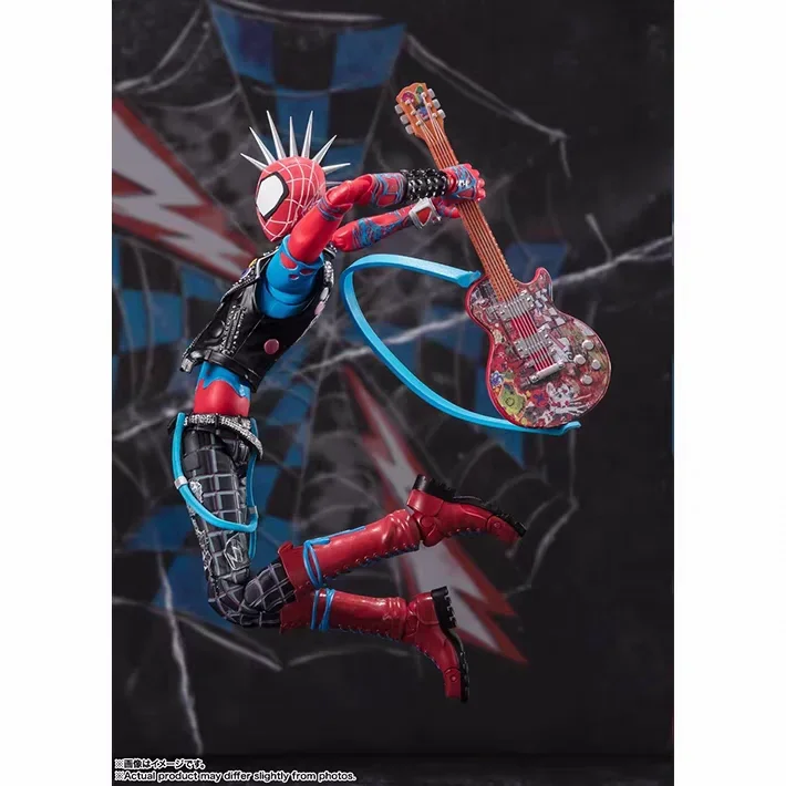 Original Bandai S.H.Figuarts Marvel Figur Spider-Punk Action Figur Spider-Man Hobby Across The Universe Spielzeug Kind Weihnachten