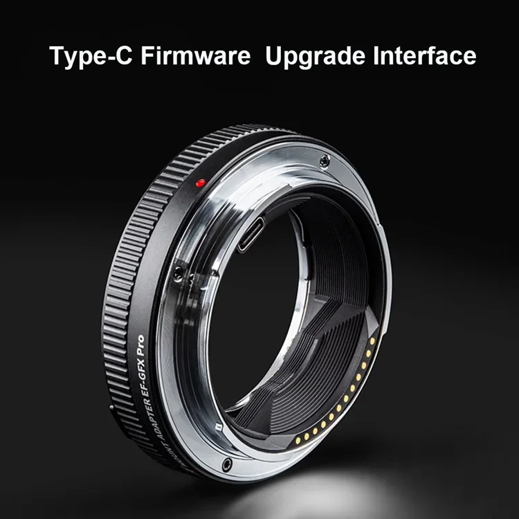 VILTROX EF-GFX Pro Auto Focus Lens Mount Adapter Ring Anti-shake EXIF Transmission for Canon EF/EF-S Lens to Fuji GFX