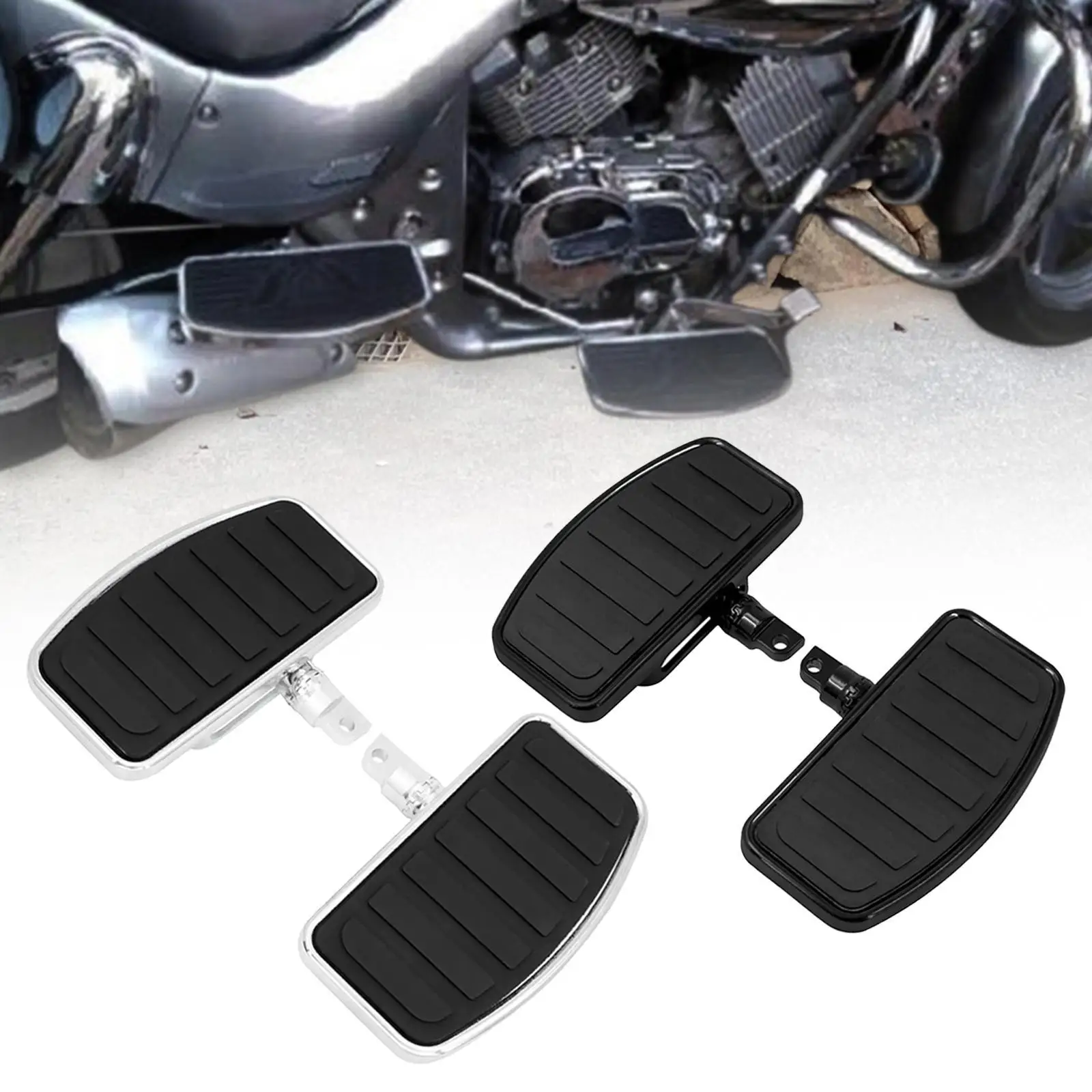 

Set of 2 Rubber Foot Pads for Motorcycle Footboard Pegs Compatible with Magna