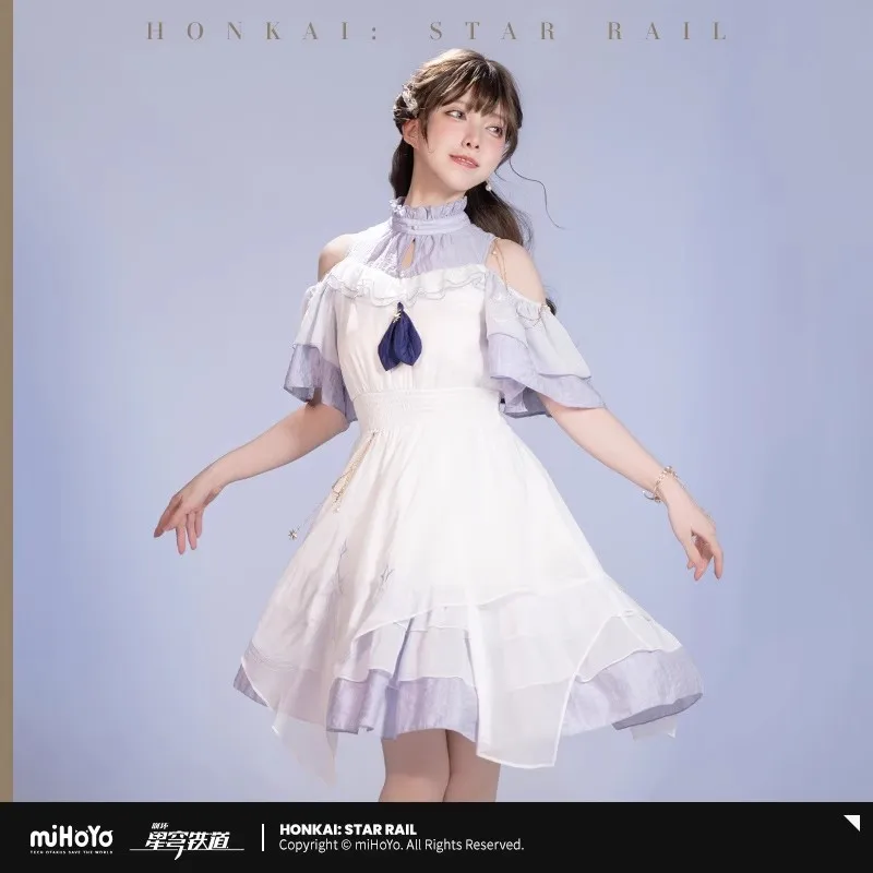 

[Genuine] Game Honkai Star Rail Robin Theme Impression Series Dresses Lolita Skirt Halloween Cosplay Costumes Girl Dress miHoYo