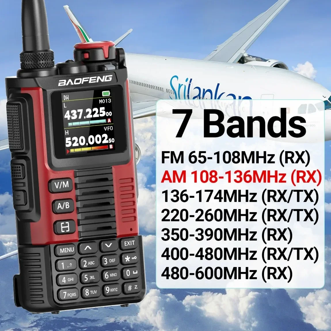 Baofeng UV-K67 PRO Walkie Talkies Long Range Multi Band DTMF Wireless Copy Frequency 640CH NOAA Typ-C Ham Two Way Radio UV-5R