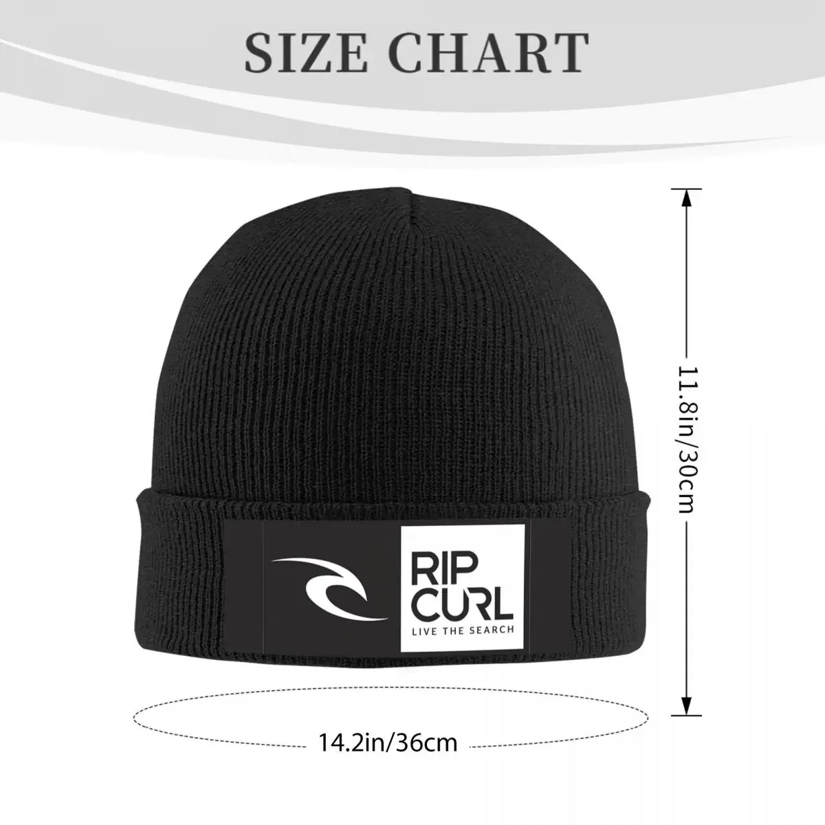 Square Bw Curl Rip Hat Autumn Winter Beanies Ski Cap Men Women Acrylic Skullcap