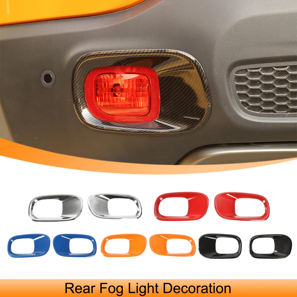 

Car Rear Fog Light Lamp Decoration Cover Trim Stickers for Jeep Renegade 2016 2017 2018 2019 2020 2021-2023 Exterior Accessories