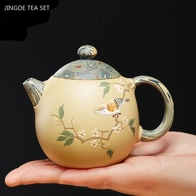 

180ml Boutique Yixing Purple Clay Teapot Tradition Section Mud Beauty Tea Pot Handmade Filter Tea Infuser Customized Teaware