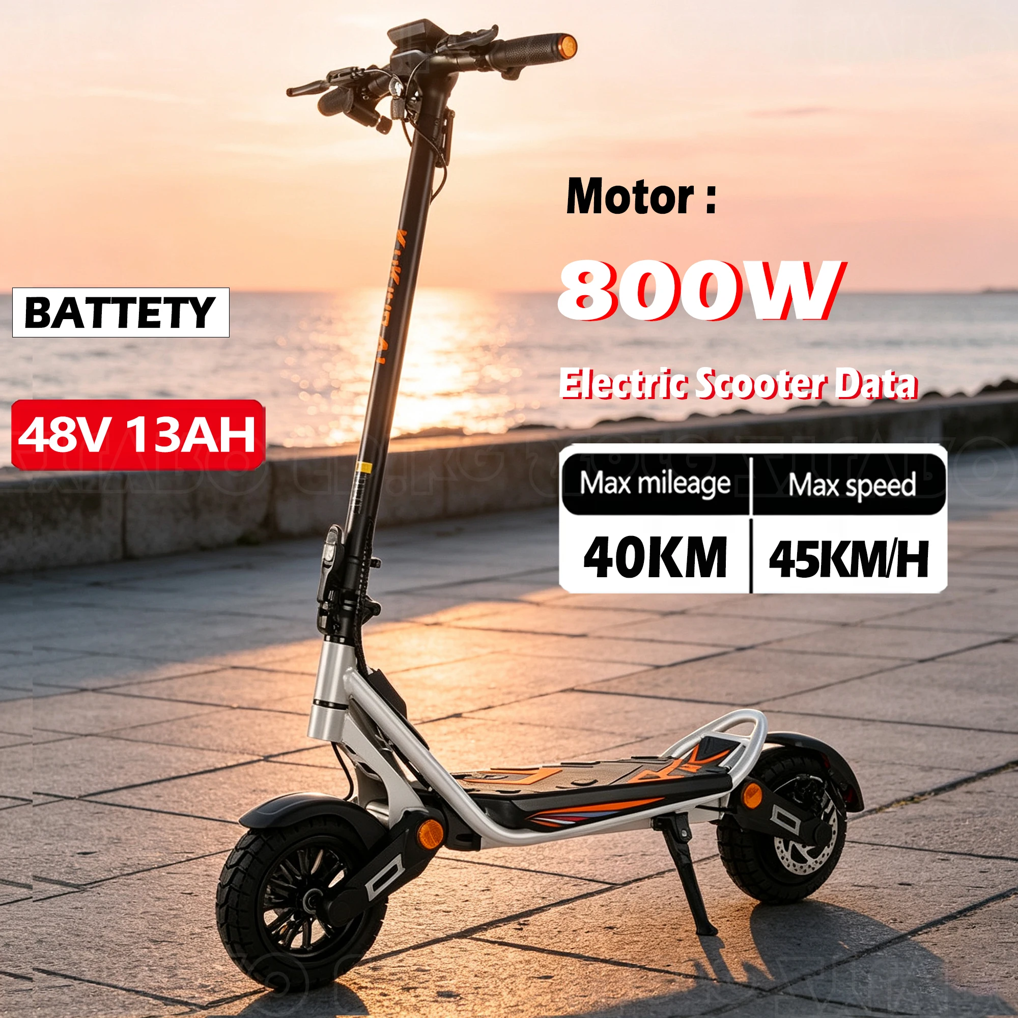 2026 NEU KuKirin A1 Elektroroller 800W Motor 48V 13AH Akku 45km Allterrain-Elektroroller